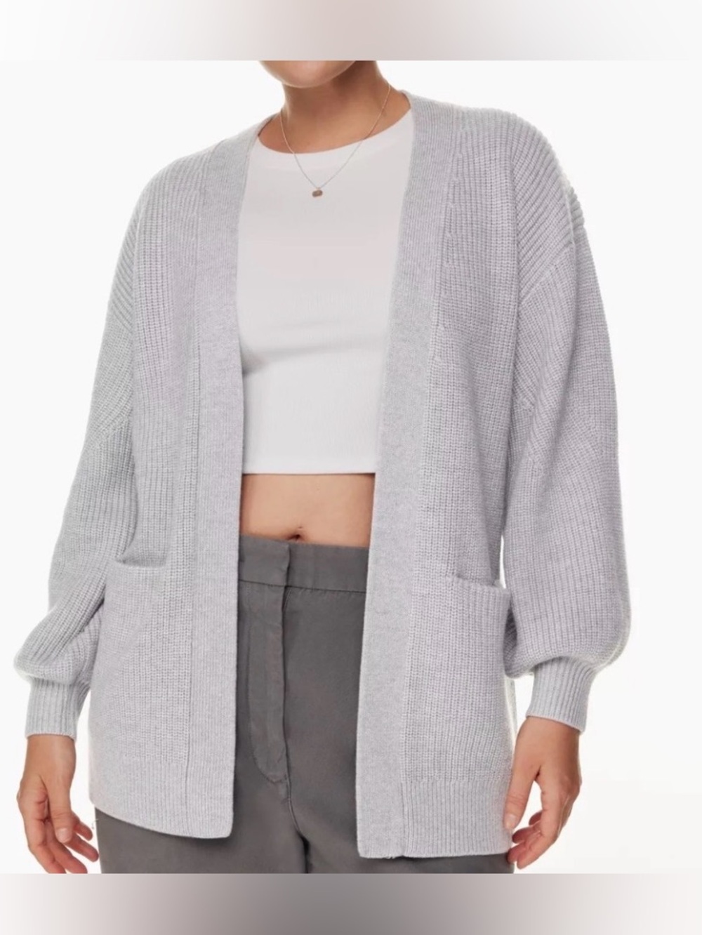 Wilfred Free Unwind Cardigan Light Grey